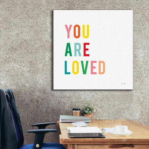 Image of 'You are Loved' by Ann Kelle Designs, Canvas Wall Art,37 x 37
