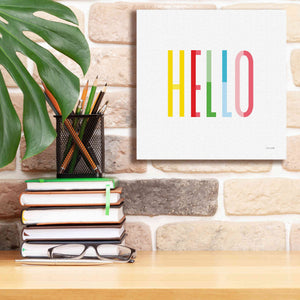 'Hello' by Ann Kelle Designs, Canvas Wall Art,12 x 12