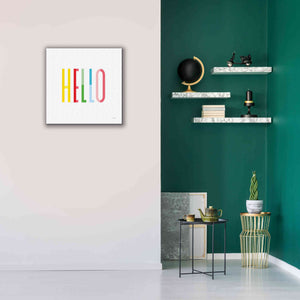 'Hello' by Ann Kelle Designs, Canvas Wall Art,26 x 26