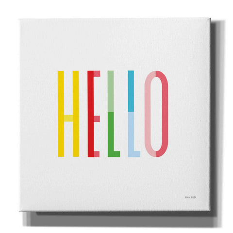 Image of 'Hello' by Ann Kelle Designs, Canvas Wall Art,12x12x1.1x0,18x18x1.1x0,26x26x1.74x0,37x37x1.74x0