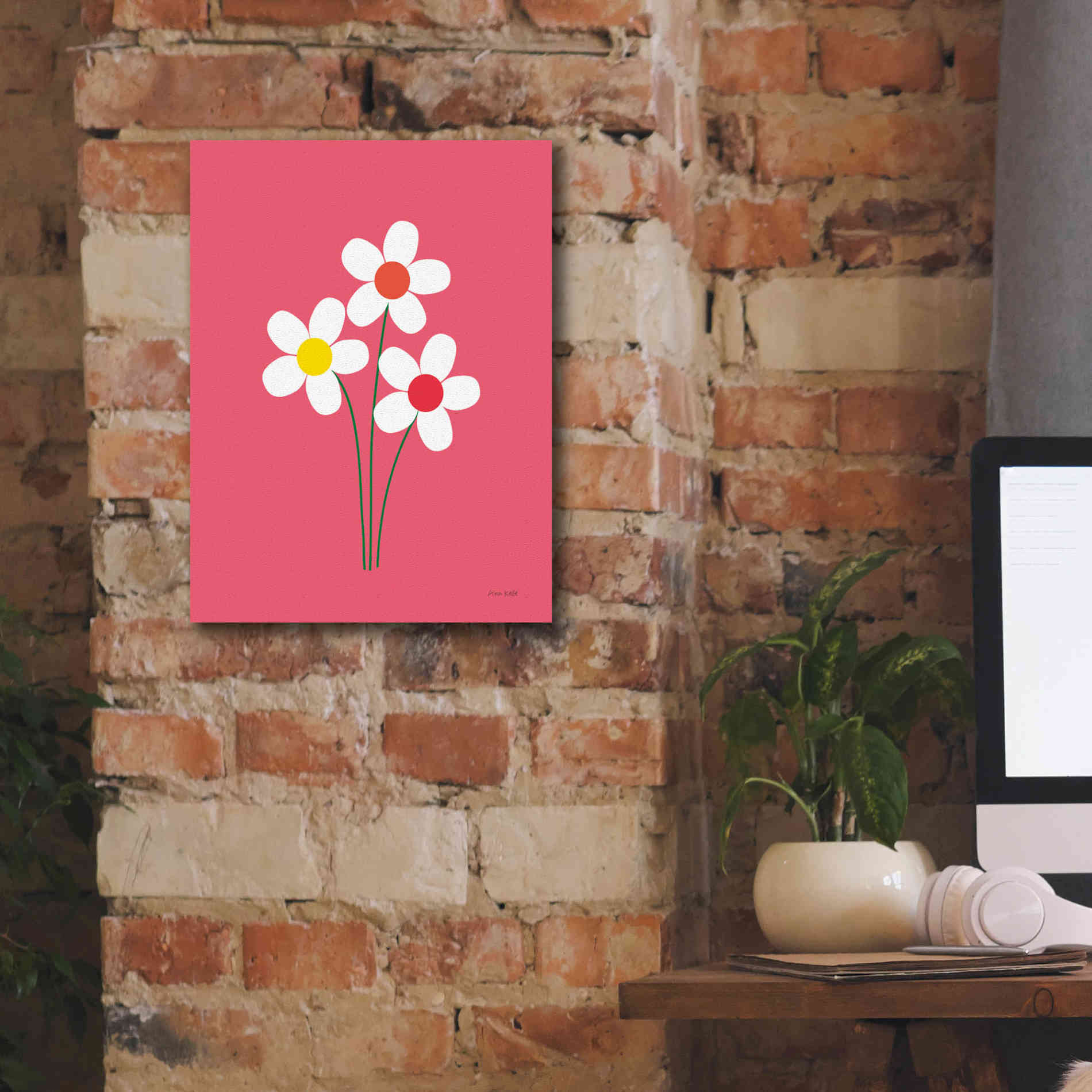 'Daisies I' by Ann Kelle Designs, Canvas Wall Art,12 x 16
