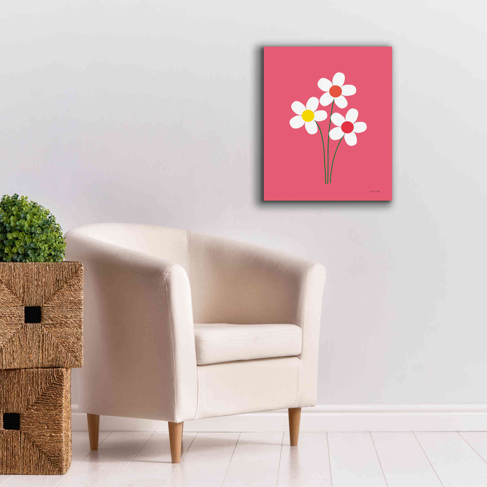 'Daisies I' by Ann Kelle Designs, Canvas Wall Art,20 x 24
