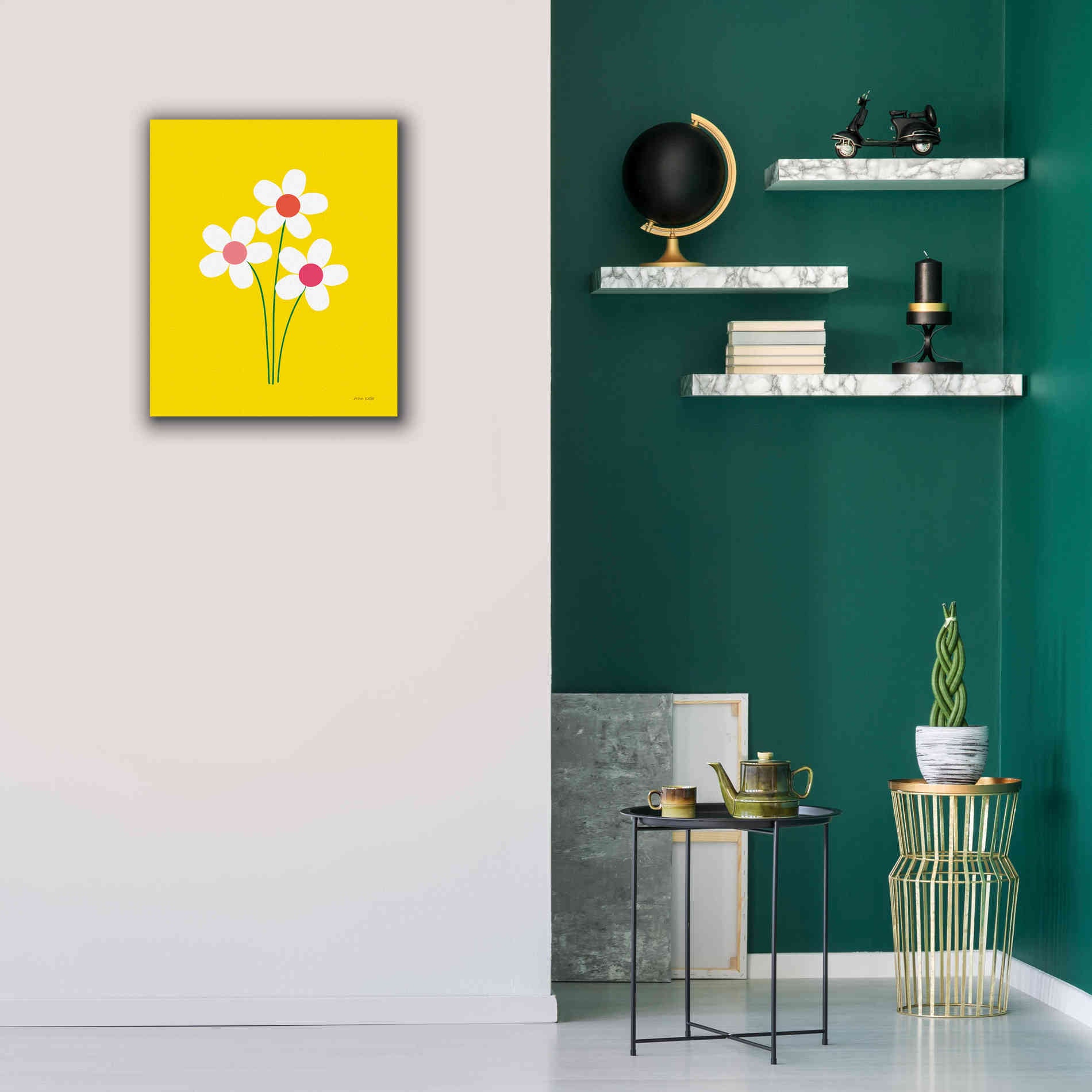 'Daisies II' by Ann Kelle Designs, Canvas Wall Art,20 x 24