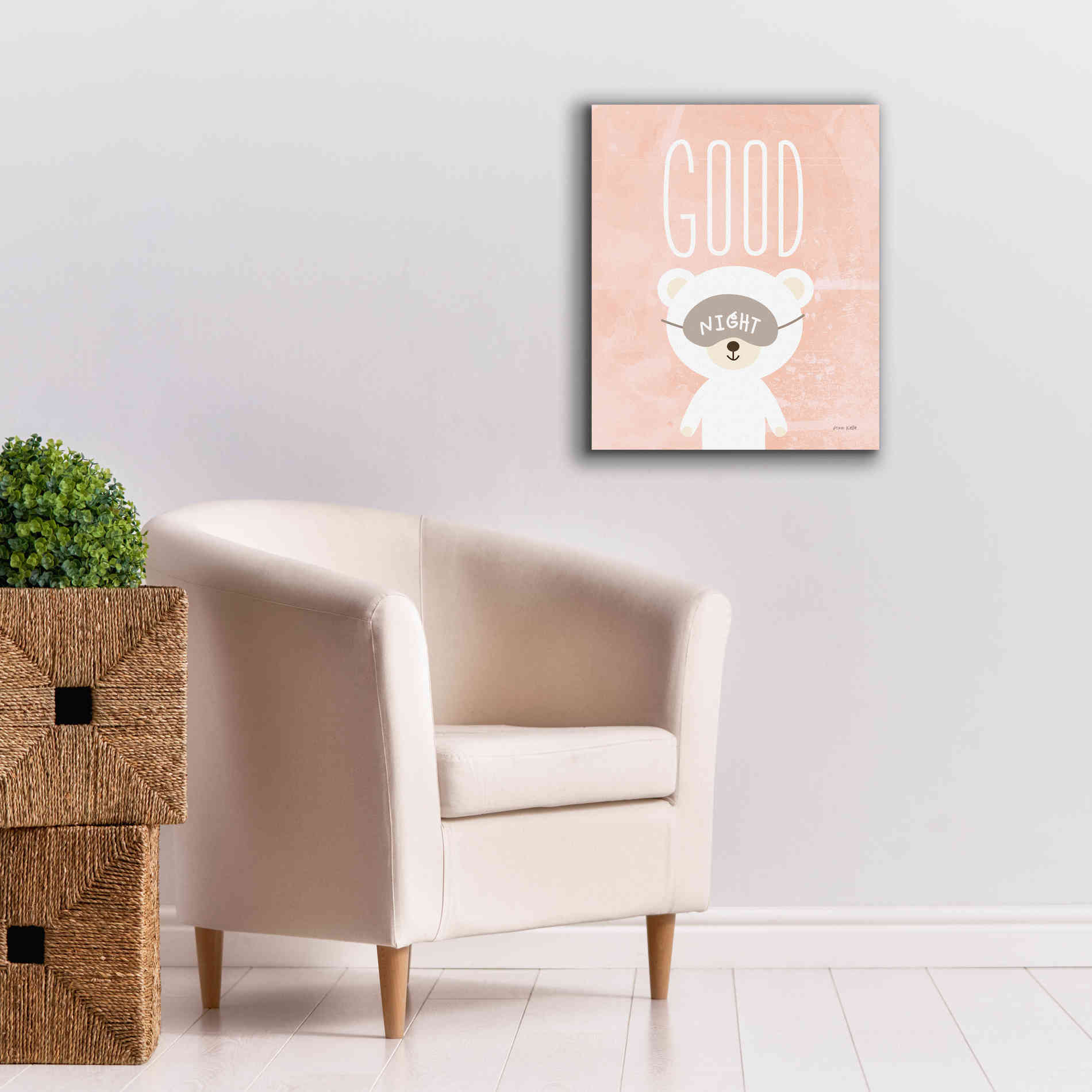 'Goodnight' by Ann Kelle Designs, Canvas Wall Art,20 x 24