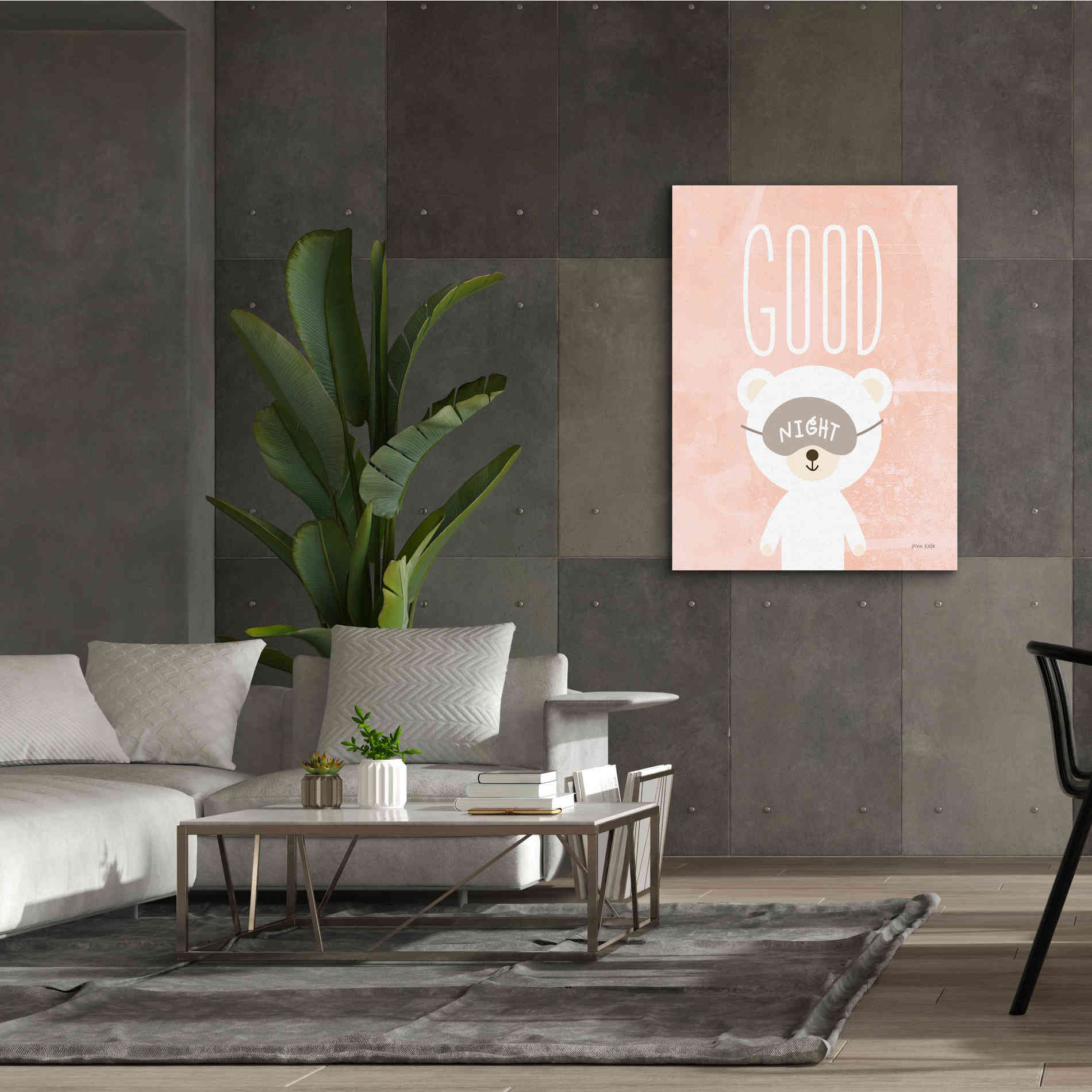 'Goodnight' by Ann Kelle Designs, Canvas Wall Art,40 x 54