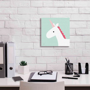 'Unicorn' by Ann Kelle Designs, Canvas Wall Art,12 x 12