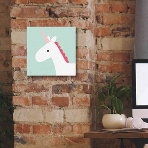 'Unicorn' by Ann Kelle Designs, Canvas Wall Art,12 x 12