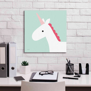 'Unicorn' by Ann Kelle Designs, Canvas Wall Art,18 x 18
