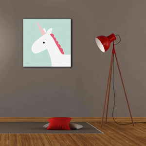 'Unicorn' by Ann Kelle Designs, Canvas Wall Art,26 x 26