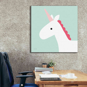 'Unicorn' by Ann Kelle Designs, Canvas Wall Art,37 x 37