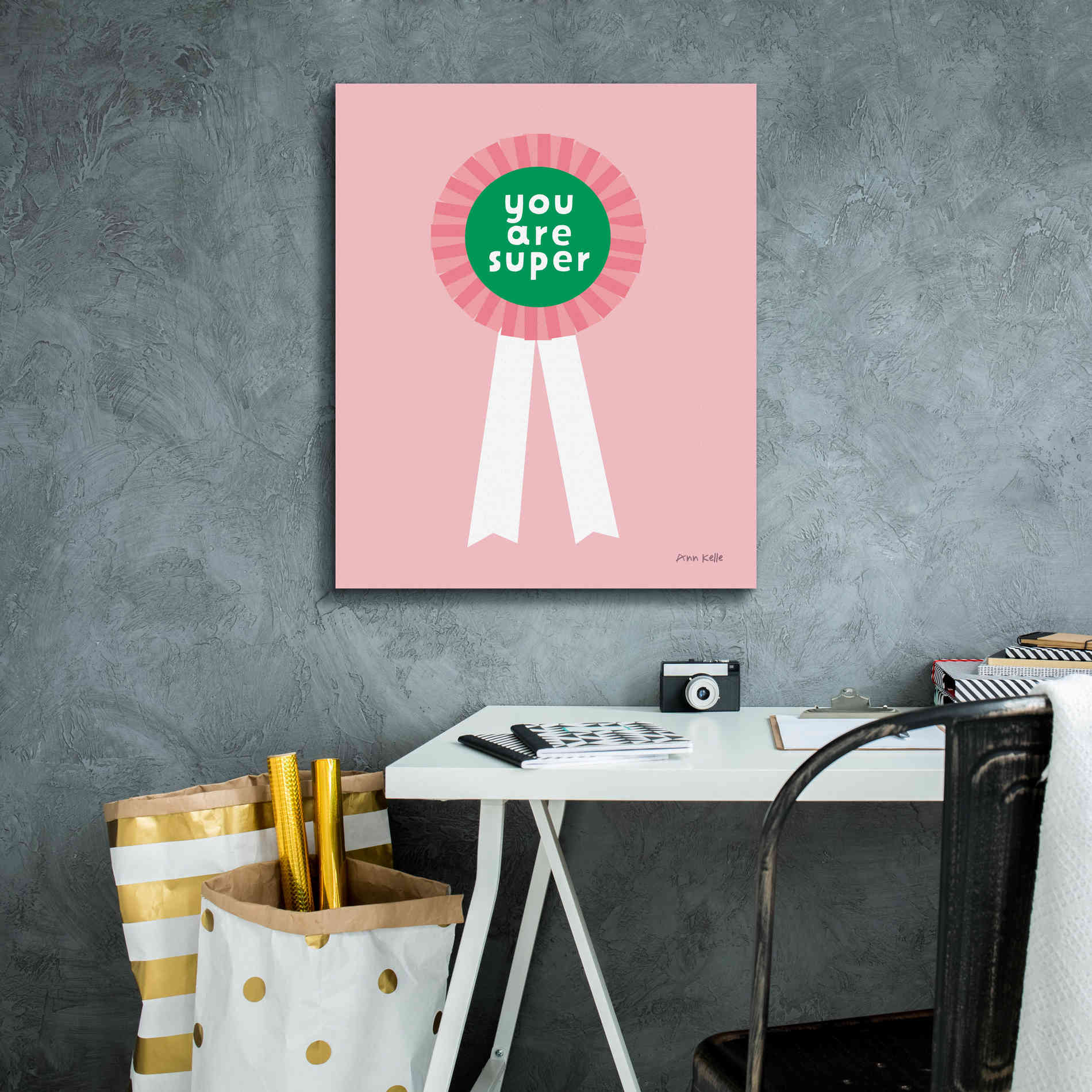 'Super Award' by Ann Kelle Designs, Canvas Wall Art,20 x 24