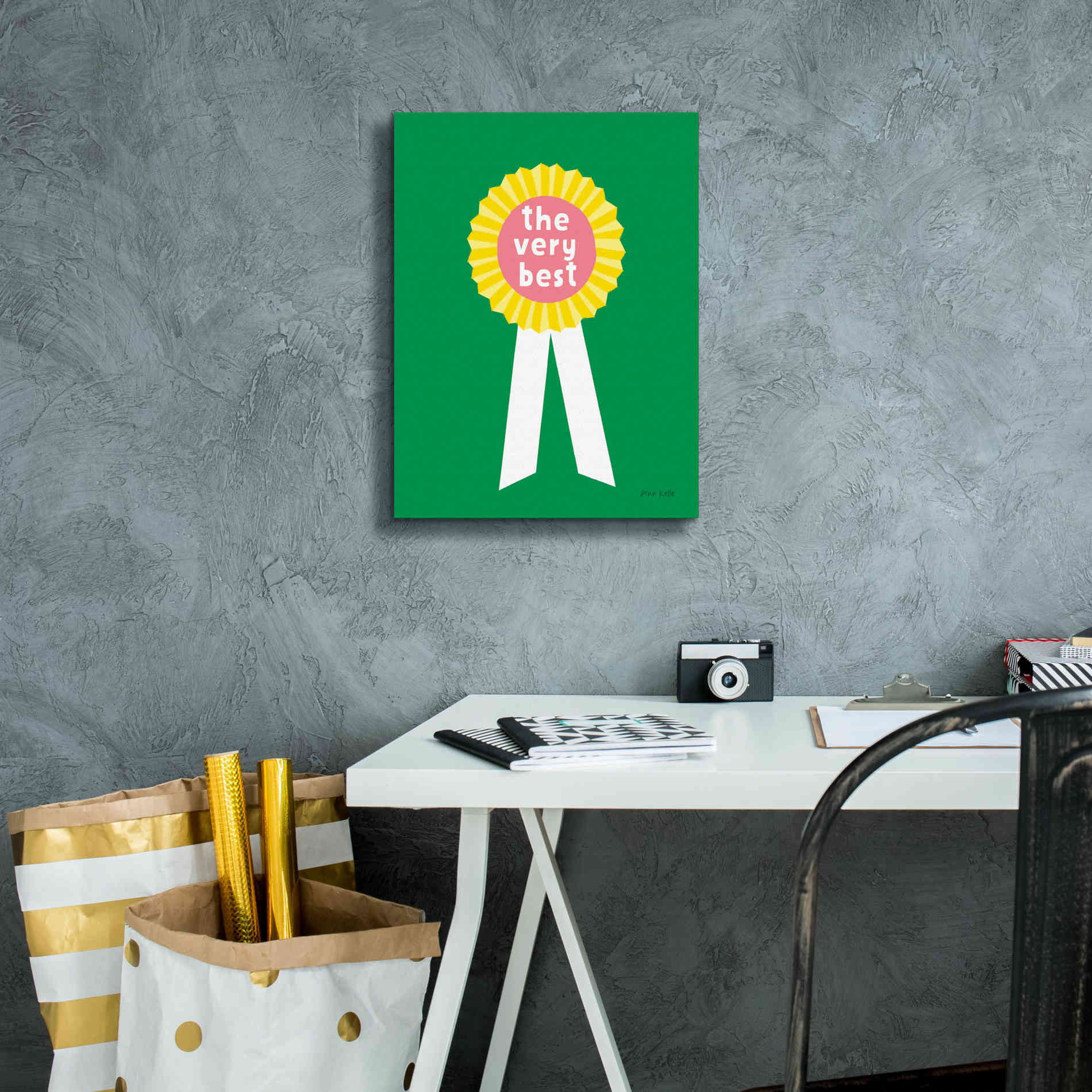 'Very Best Award' by Ann Kelle Designs, Canvas Wall Art,12 x 16