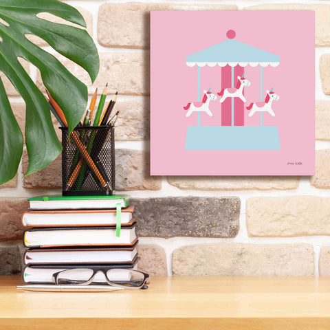 Image of 'Merry Go Round' by Ann Kelle Designs, Canvas Wall Art,12 x 12