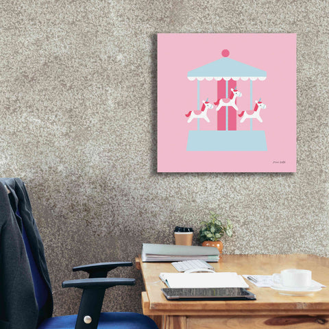 Image of 'Merry Go Round' by Ann Kelle Designs, Canvas Wall Art,26 x 26