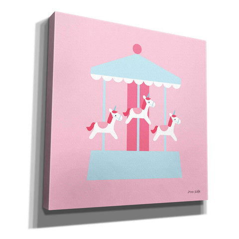 Image of 'Merry Go Round' by Ann Kelle Designs, Canvas Wall Art,12x12x1.1x0,18x18x1.1x0,26x26x1.74x0,37x37x1.74x0