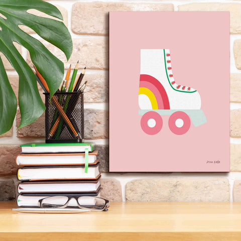 Image of 'Rollerskate' by Ann Kelle Designs, Canvas Wall Art,12 x 16