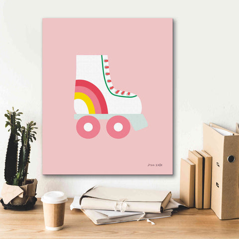 Image of 'Rollerskate' by Ann Kelle Designs, Canvas Wall Art,20 x 24