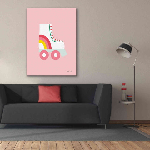 Image of 'Rollerskate' by Ann Kelle Designs, Canvas Wall Art,40 x 54