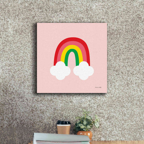 Image of 'Bright Rainbow II' by Ann Kelle Designs, Canvas Wall Art,18 x 18