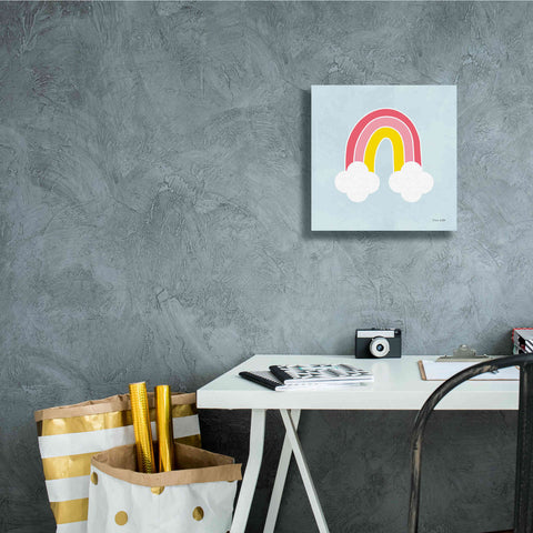 Image of 'Her Rainbow' by Ann Kelle Designs, Canvas Wall Art,12 x 12