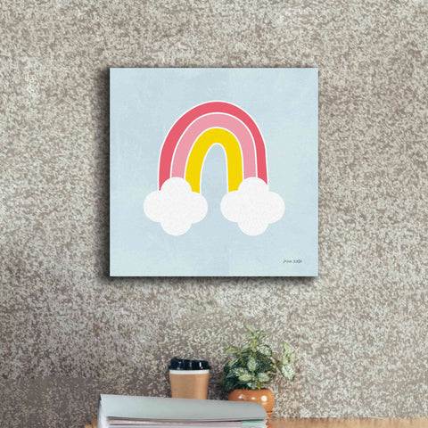 Image of 'Her Rainbow' by Ann Kelle Designs, Canvas Wall Art,18 x 18