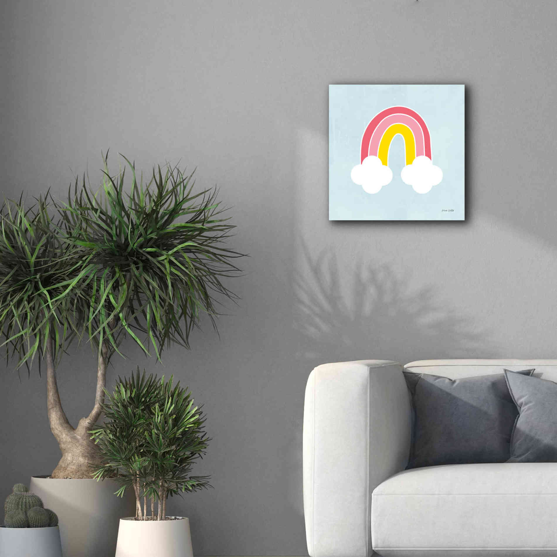 'Her Rainbow' by Ann Kelle Designs, Canvas Wall Art,18 x 18