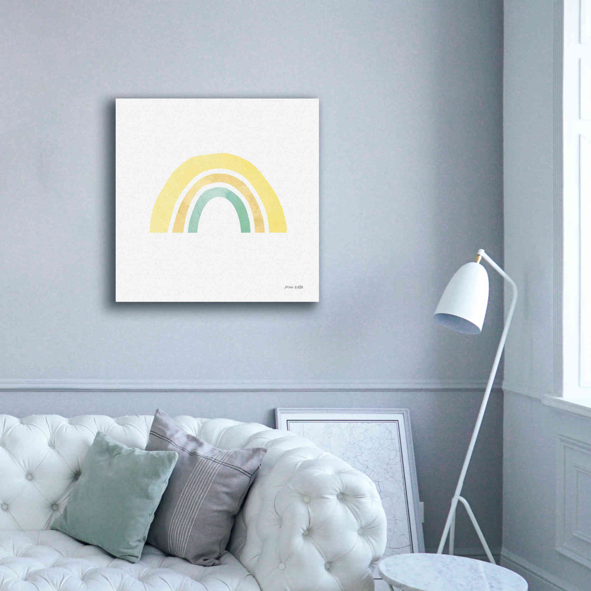 'Pastel Rainbow II' by Ann Kelle Designs, Canvas Wall Art,37 x 37