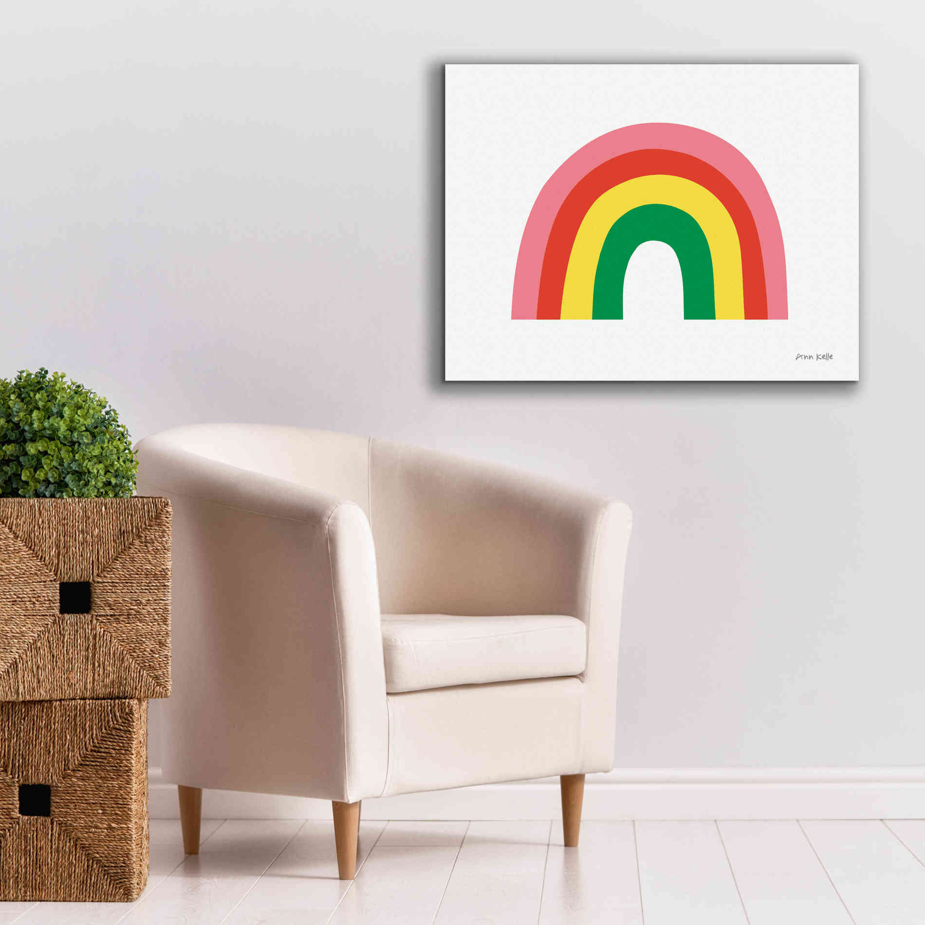 'Rainbow I' by Ann Kelle Designs, Canvas Wall Art,34 x 26
