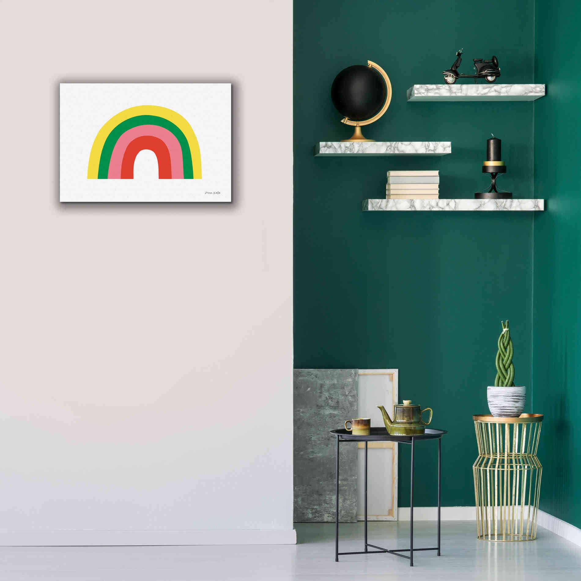 'Rainbow II' by Ann Kelle Designs, Canvas Wall Art,26 x 18