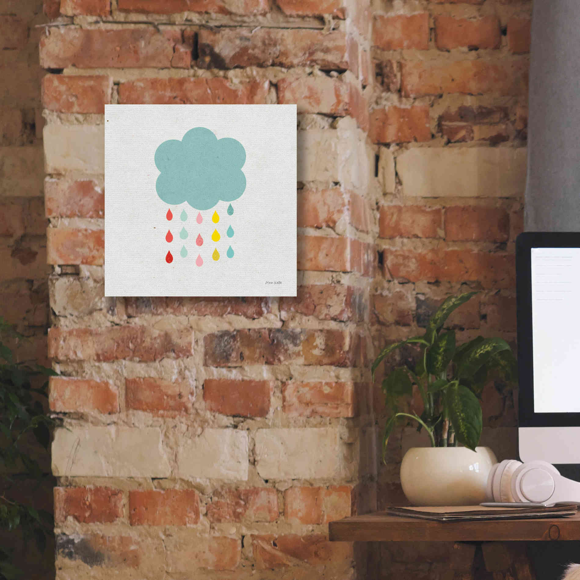 'Cloud I' by Ann Kelle Designs, Canvas Wall Art,12 x 12