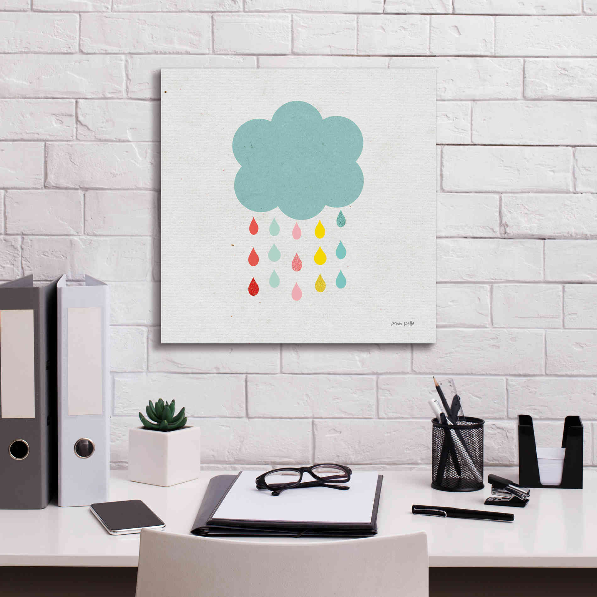 'Cloud I' by Ann Kelle Designs, Canvas Wall Art,18 x 18
