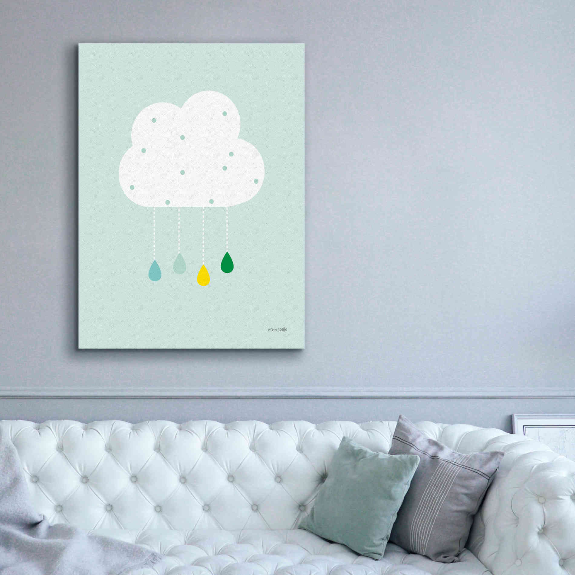 'Cloud II' by Ann Kelle Designs, Canvas Wall Art,40 x 54