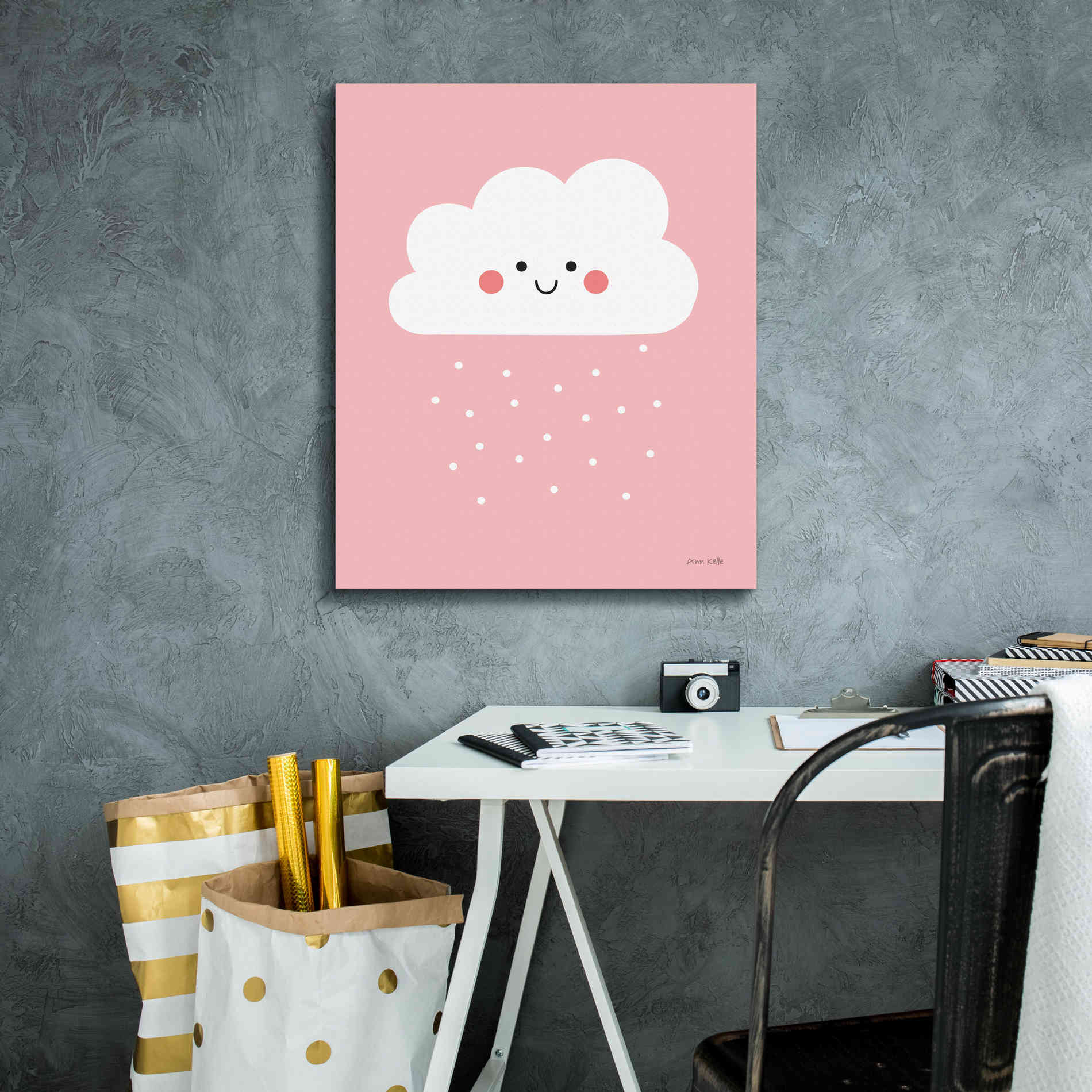 'Happy Cloud I' by Ann Kelle Designs, Canvas Wall Art,20 x 24
