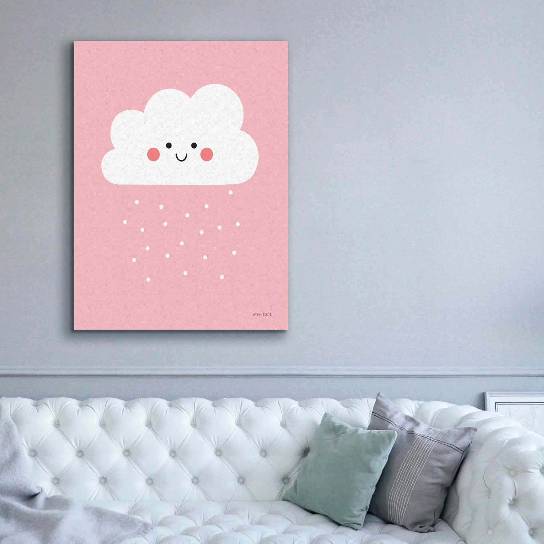'Happy Cloud I' by Ann Kelle Designs, Canvas Wall Art,40 x 54