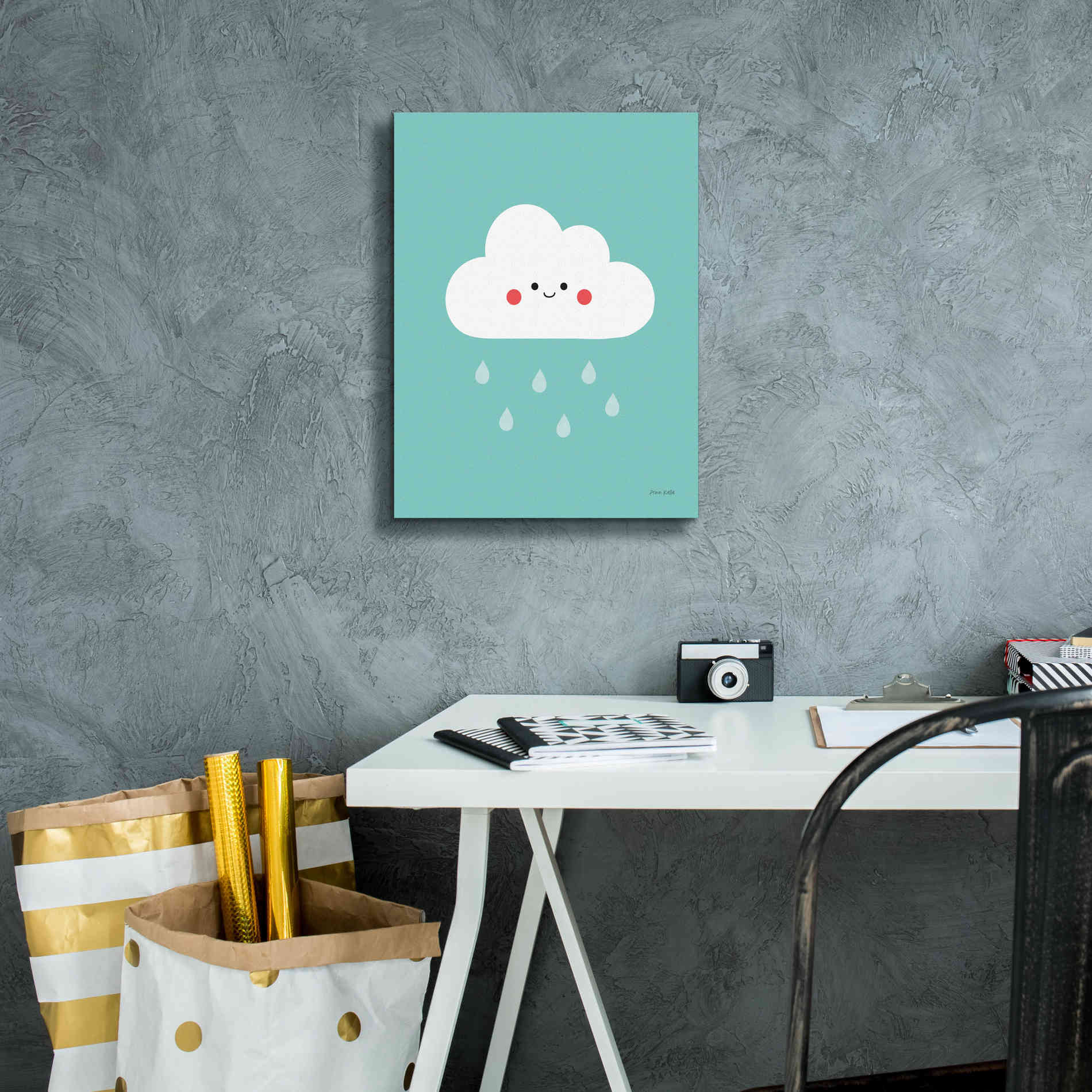 'Happy Cloud II' by Ann Kelle Designs, Canvas Wall Art,12 x 16