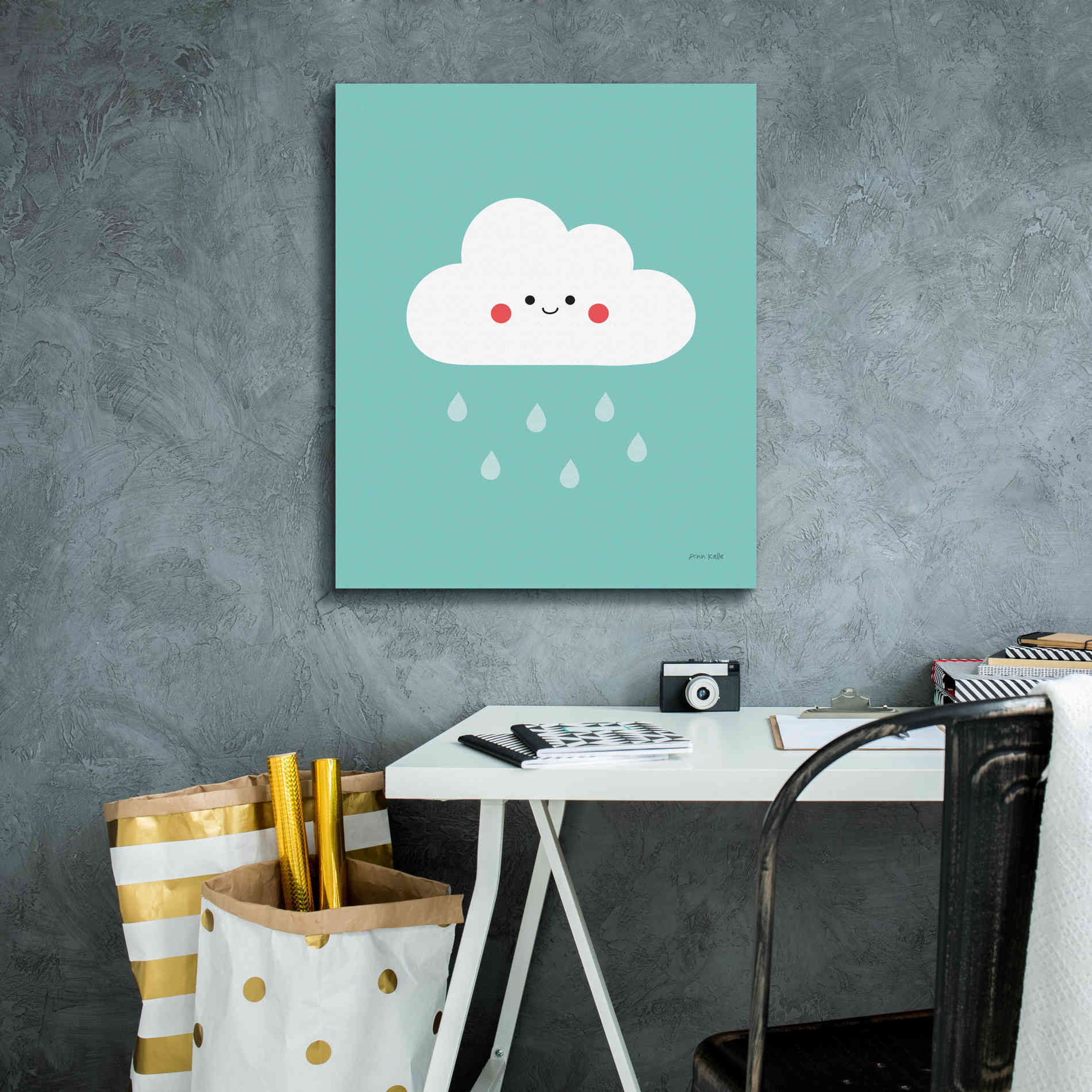 'Happy Cloud II' by Ann Kelle Designs, Canvas Wall Art,20 x 24