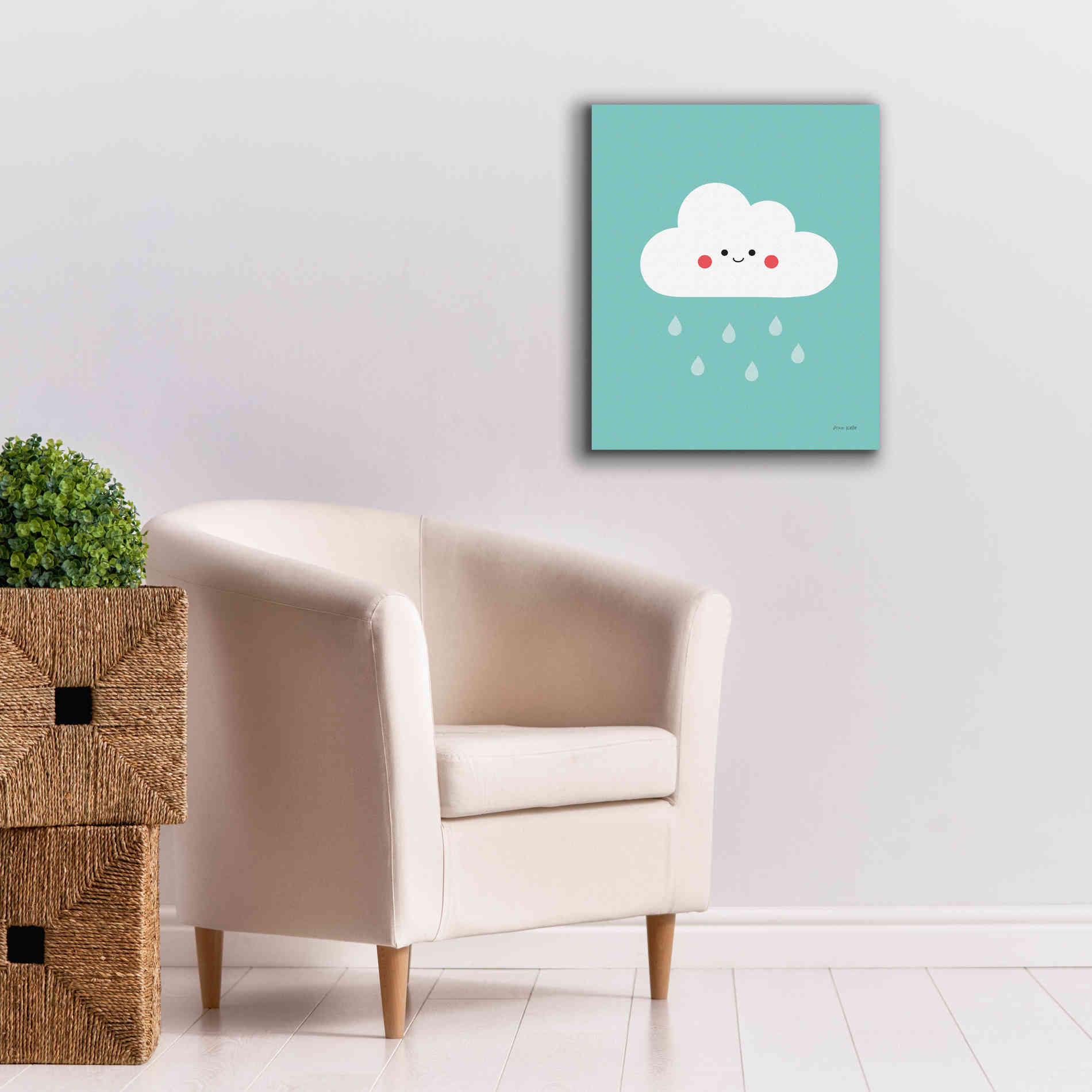 'Happy Cloud II' by Ann Kelle Designs, Canvas Wall Art,20 x 24