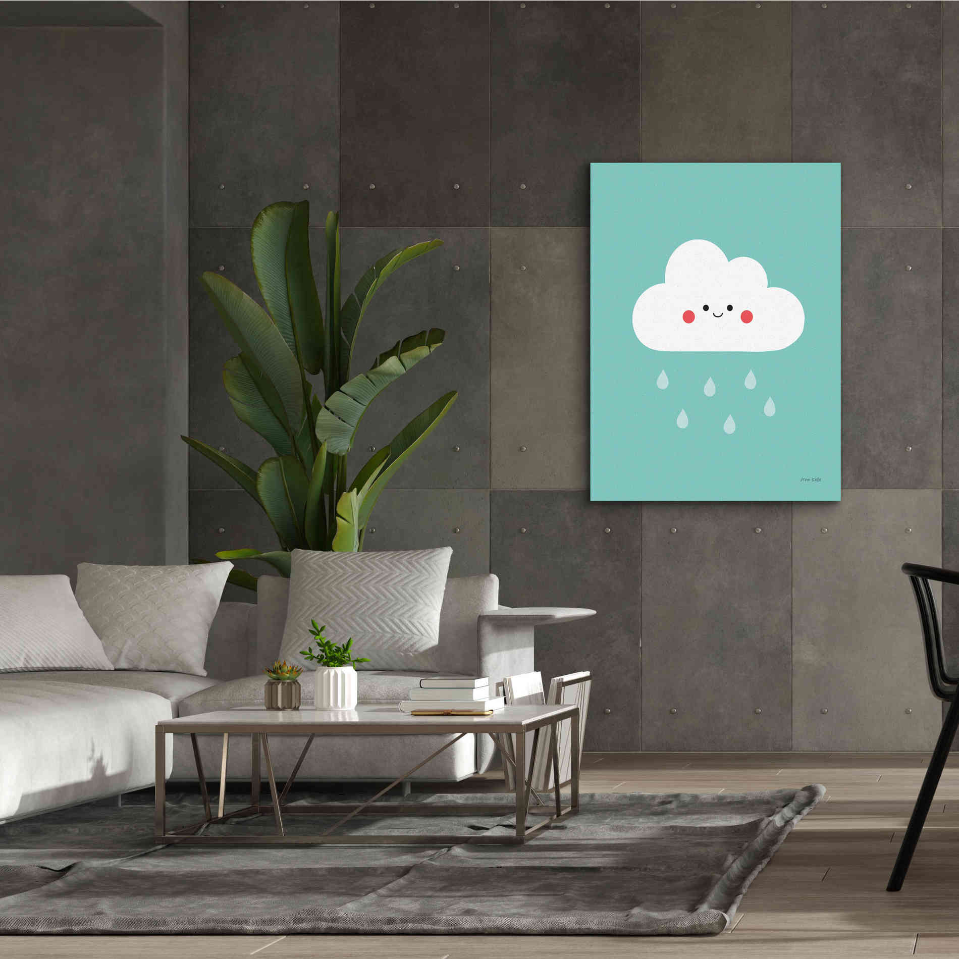 'Happy Cloud II' by Ann Kelle Designs, Canvas Wall Art,40 x 54