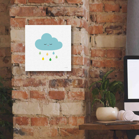Image of 'Sleepy Cloud I' by Ann Kelle Designs, Canvas Wall Art,12 x 12