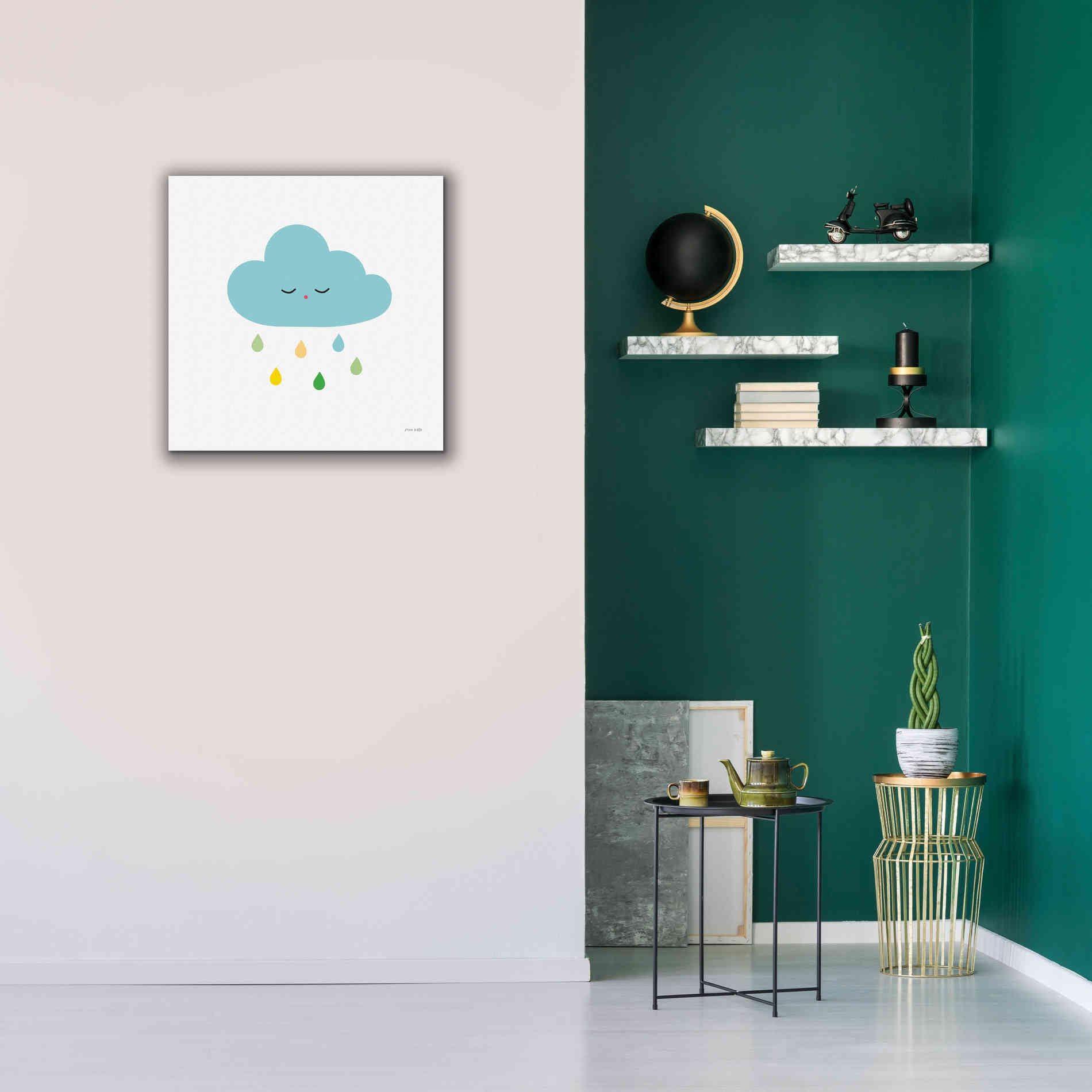 'Sleepy Cloud I' by Ann Kelle Designs, Canvas Wall Art,26 x 26