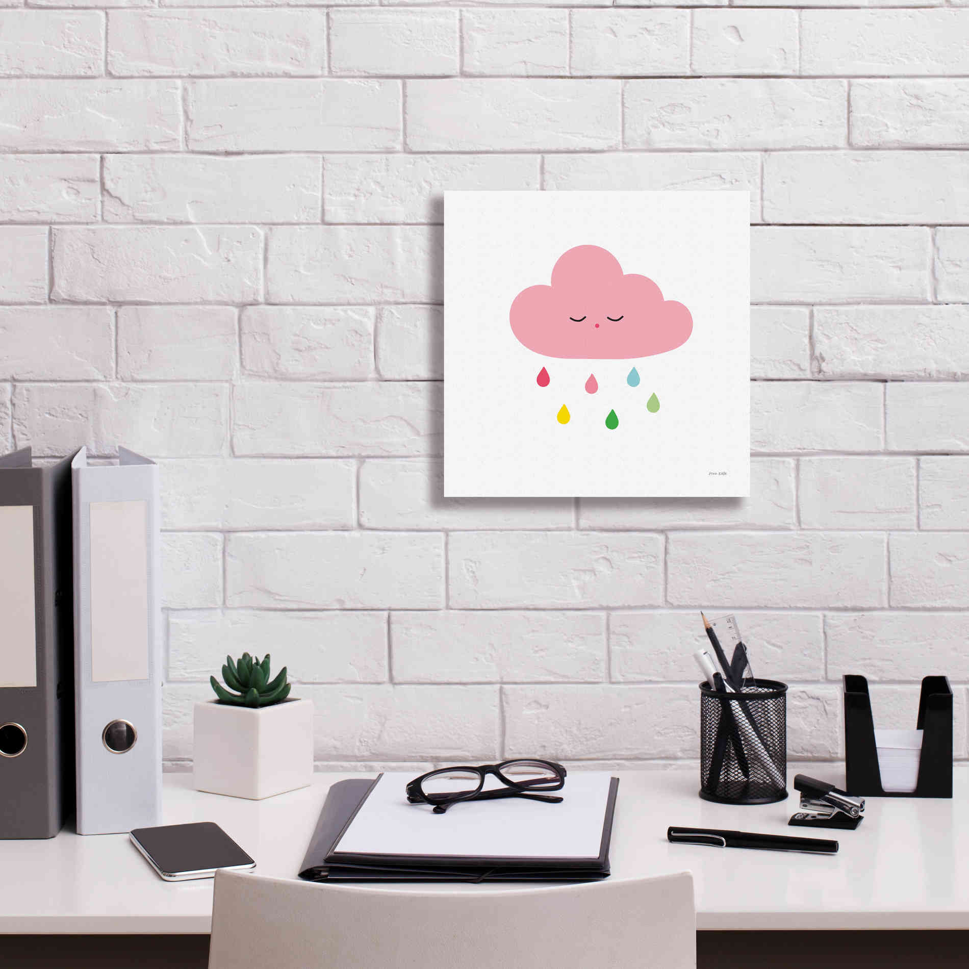 'Sleepy Cloud II' by Ann Kelle Designs, Canvas Wall Art,12 x 12