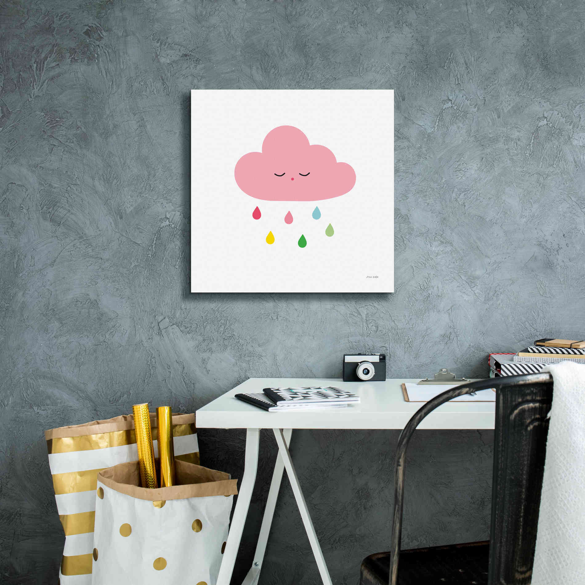 'Sleepy Cloud II' by Ann Kelle Designs, Canvas Wall Art,18 x 18
