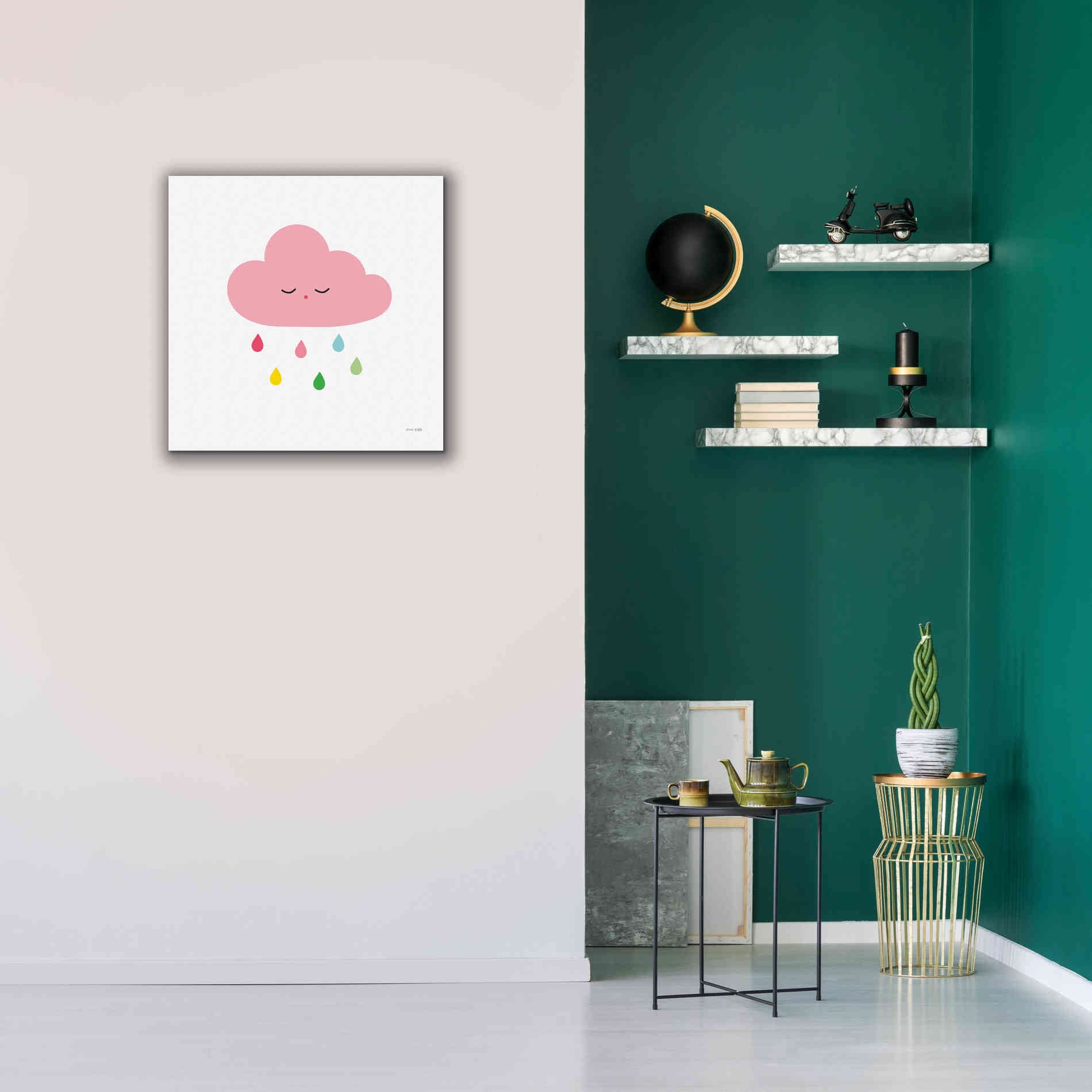 'Sleepy Cloud II' by Ann Kelle Designs, Canvas Wall Art,26 x 26