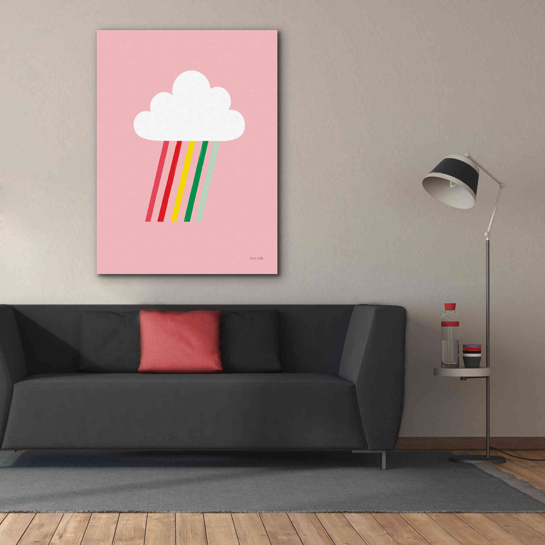 'Rainbow Rays I' by Ann Kelle Designs, Canvas Wall Art,40 x 54