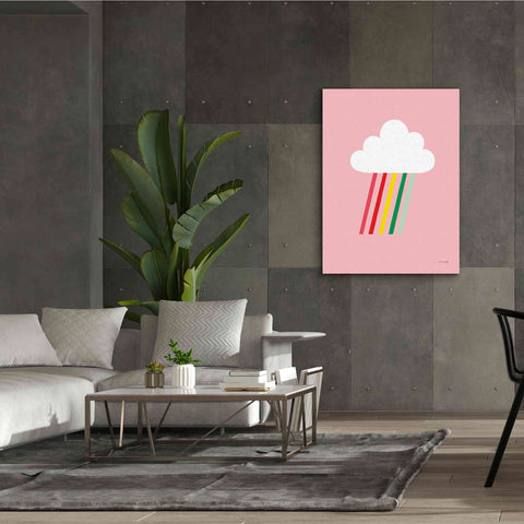 Image of 'Rainbow Rays I' by Ann Kelle Designs, Canvas Wall Art,40 x 54