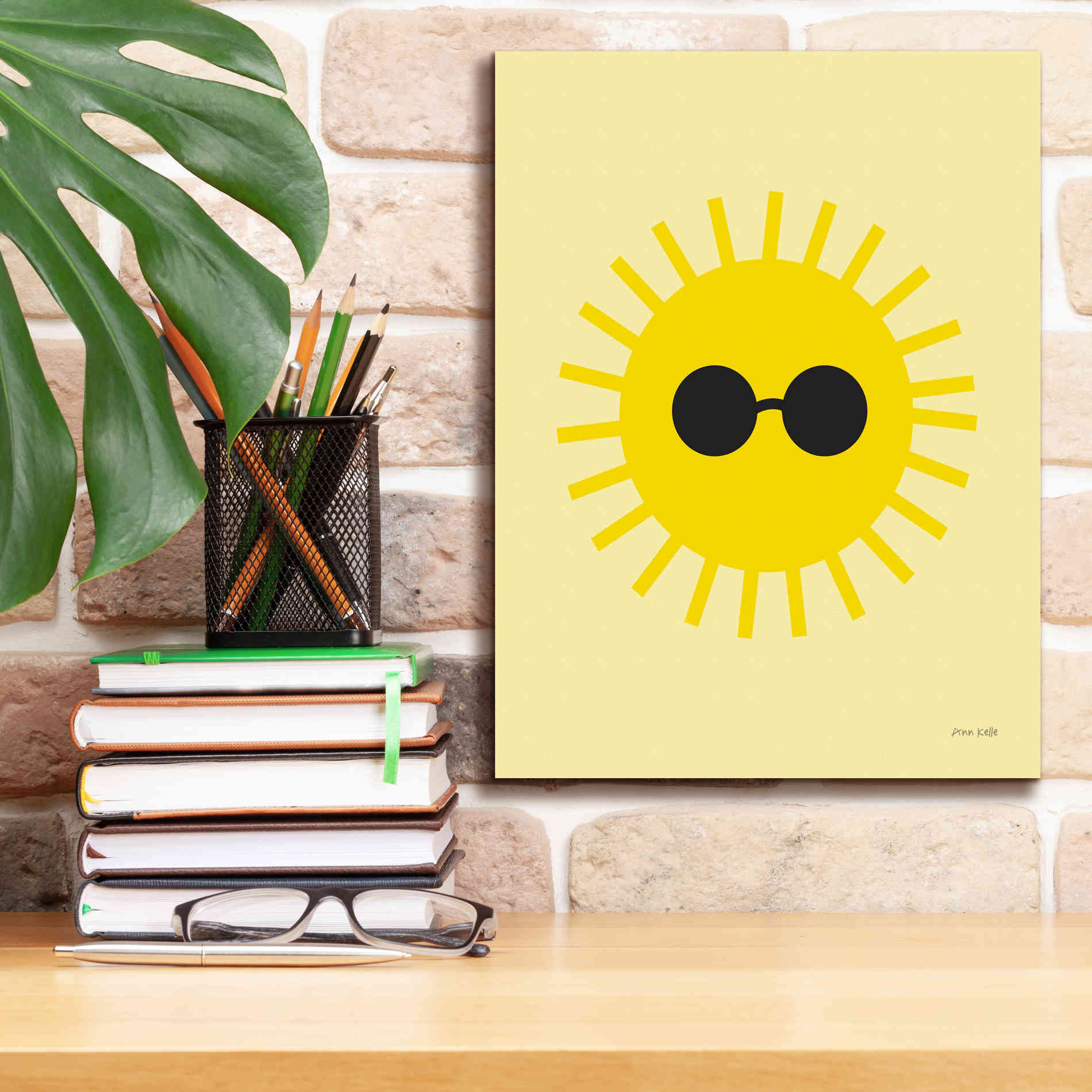 'Sunny' by Ann Kelle Designs, Canvas Wall Art,12 x 16