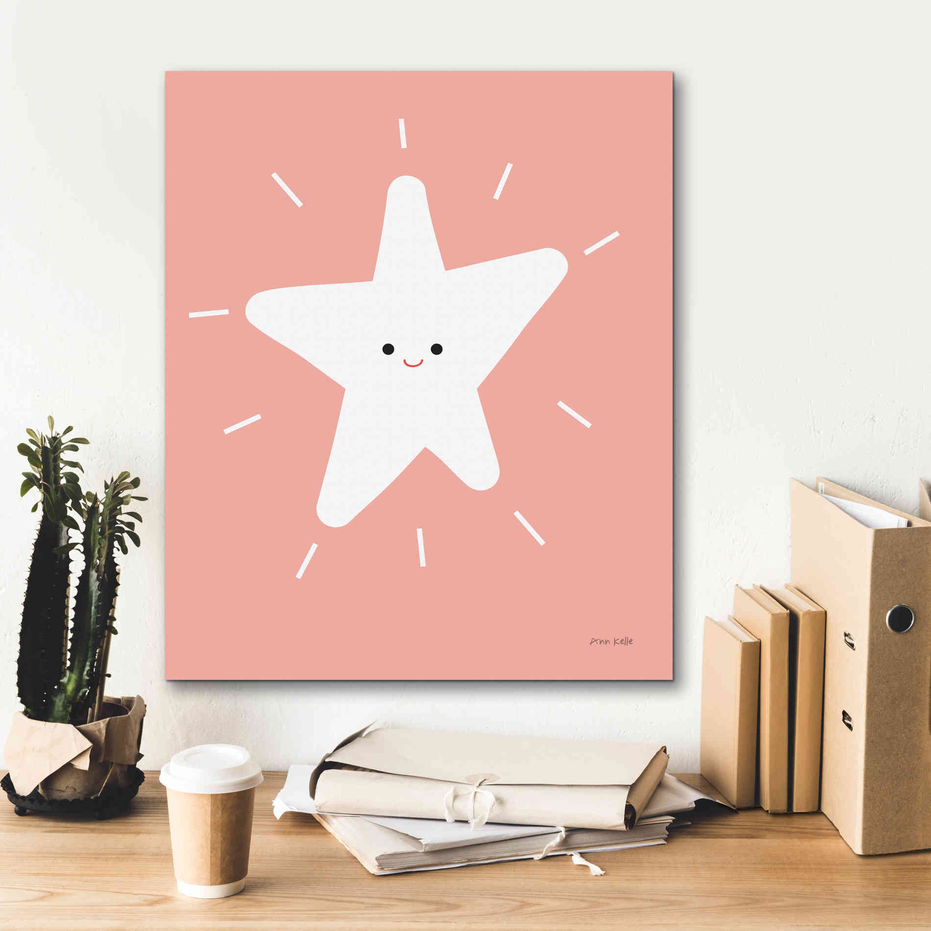 'Star' by Ann Kelle Designs, Canvas Wall Art,20 x 24