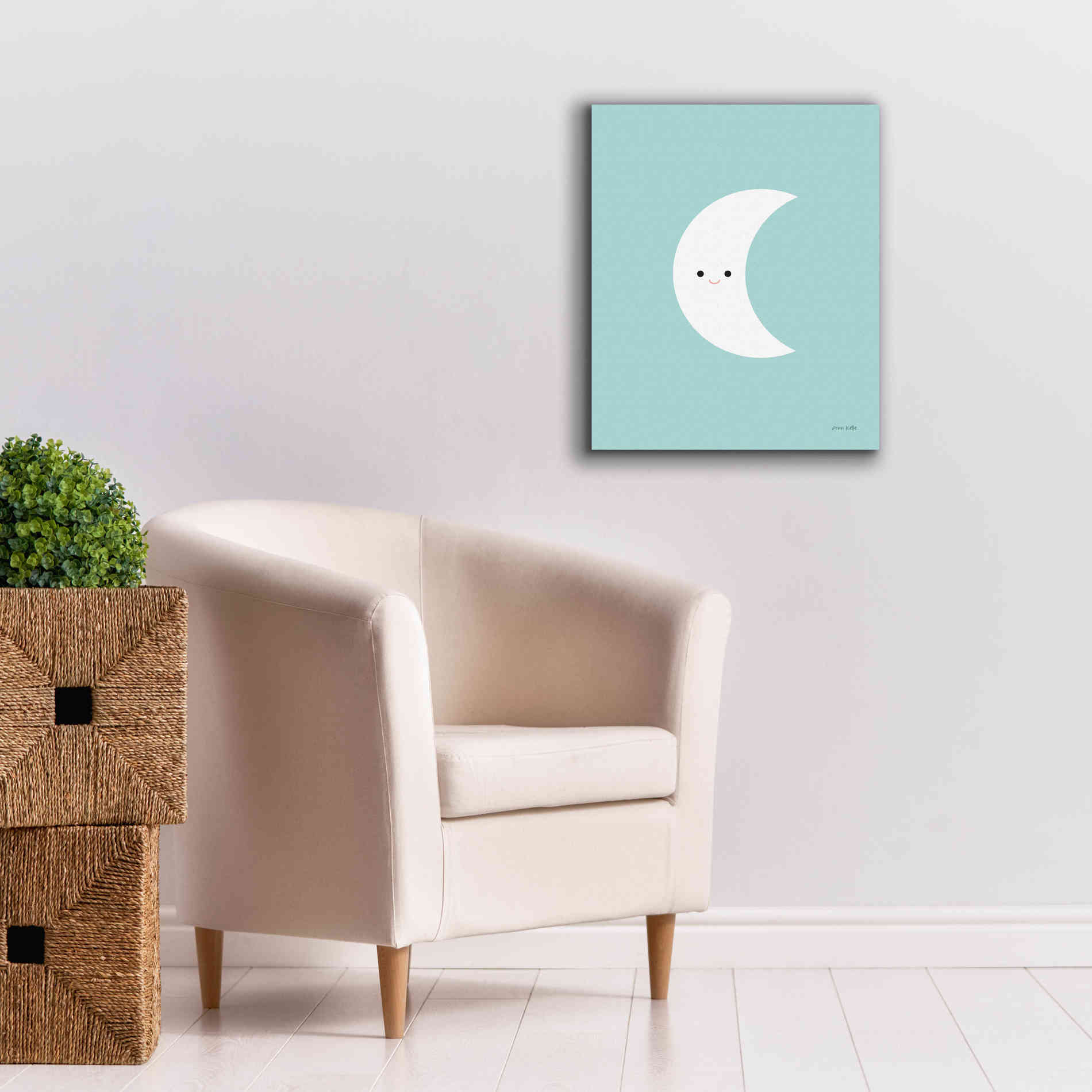 'Moon' by Ann Kelle Designs, Canvas Wall Art,20 x 24