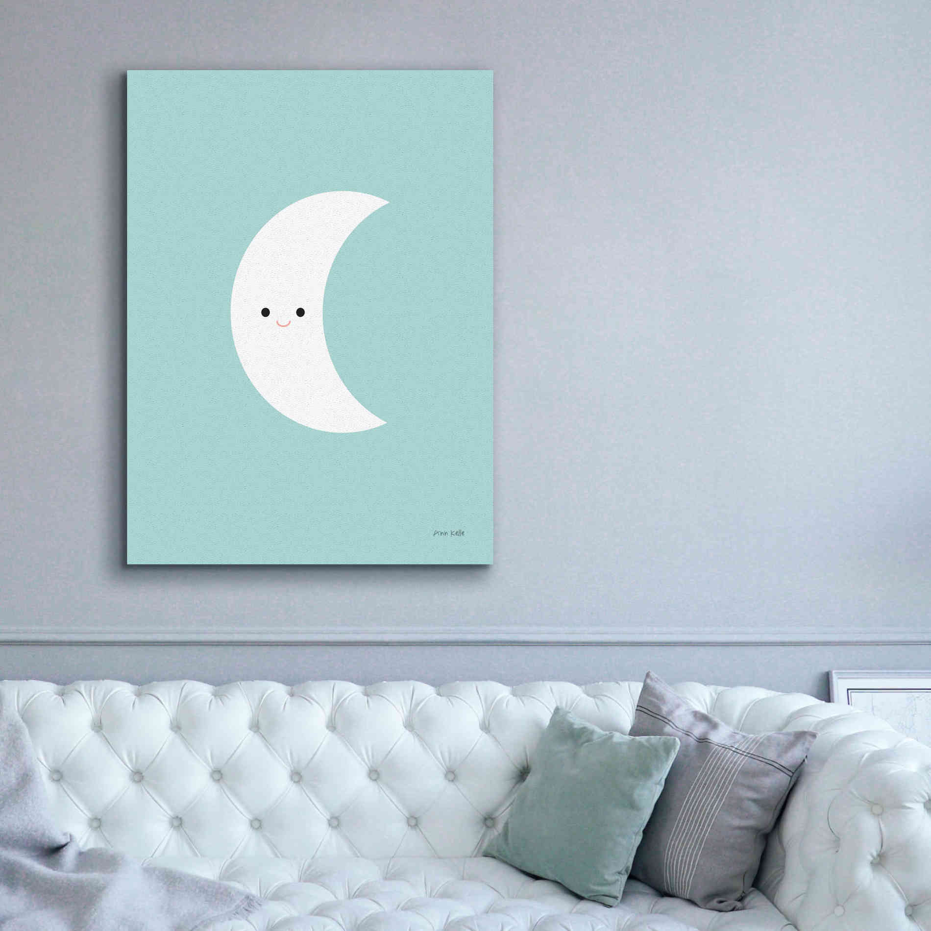 'Moon' by Ann Kelle Designs, Canvas Wall Art,40 x 54