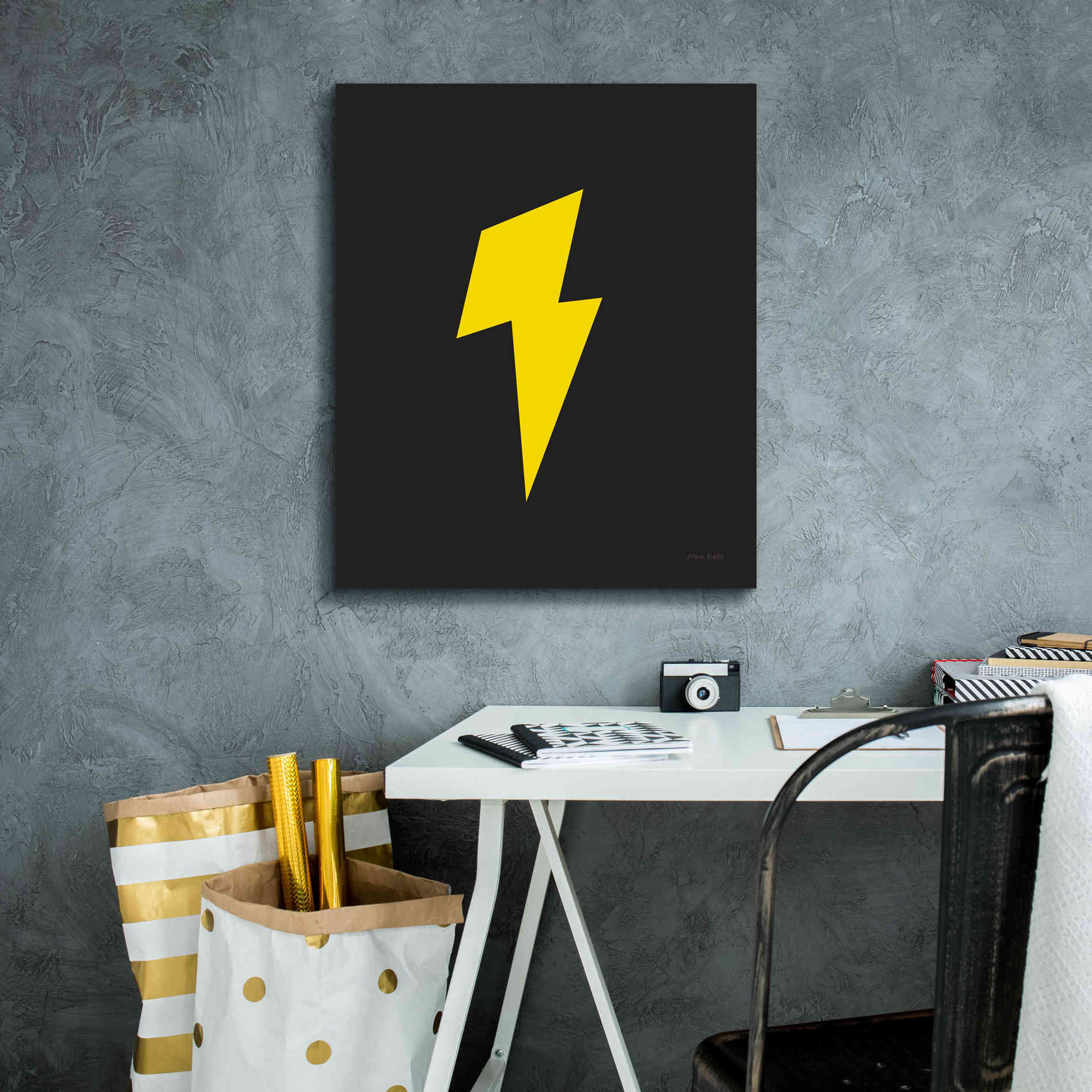 'Lightning' by Ann Kelle Designs, Canvas Wall Art,20 x 24